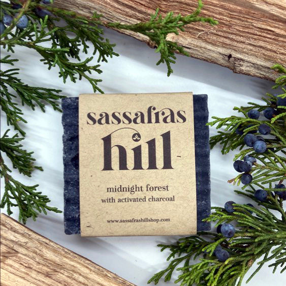 Sassafras Hill Soap Body Bar - Midnight Forest Scent Single Bar